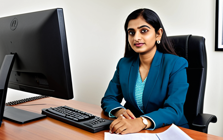 힌디어 유명 작가 - Modern Indian Businesswoman**

"A professional Indian businesswoman in a modest, tailored salwar kam...