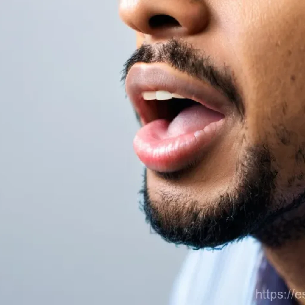 힌디어 발음 교정 연습 - **Prompt:** A close-up, high-resolution shot of an adult language learner, ethnically ambiguous, mid...