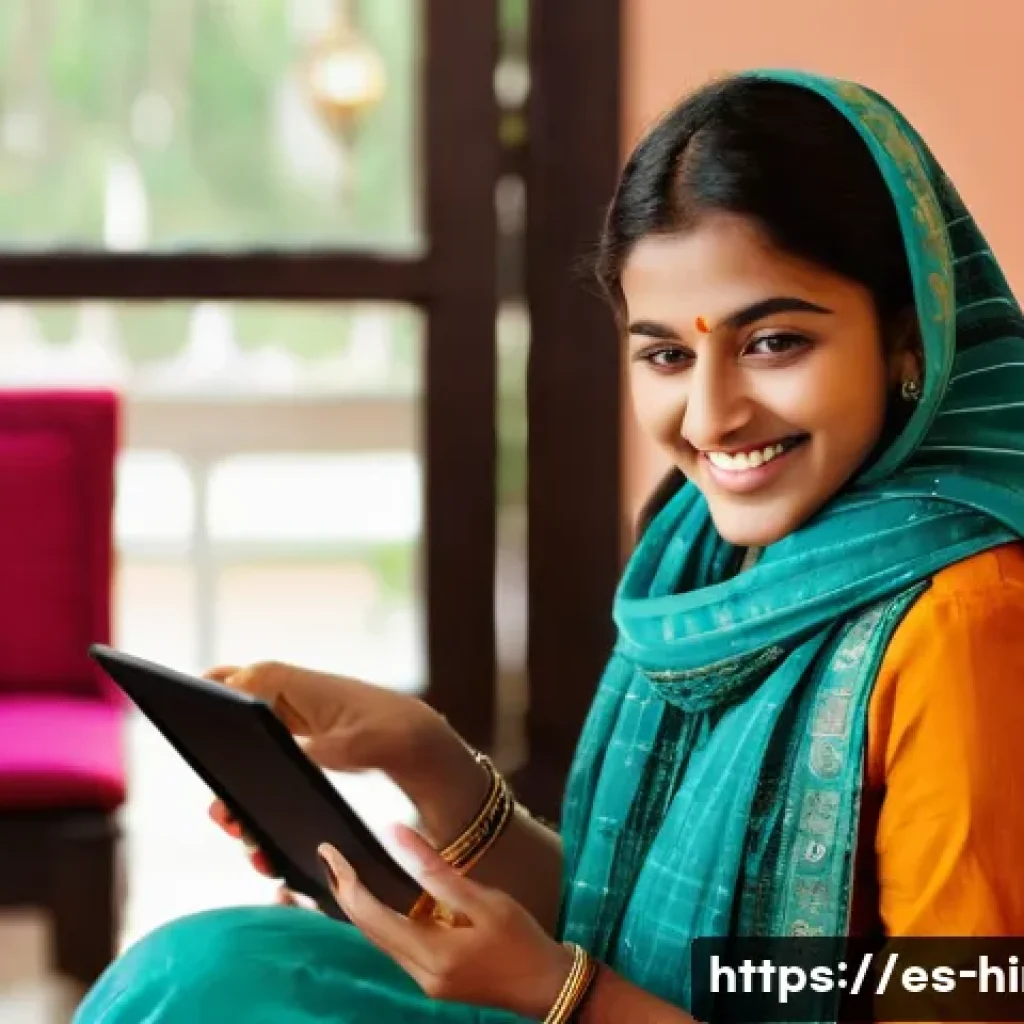 힌디어 SNS 친구 만들기 - **Prompt 1: "Cultural Exchange Through a Screen"**
A diverse young woman, in her early 20s, with...