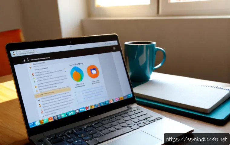 힌디어와 이러닝 - Photorealistic home learning scene for Hindi language e-learning, Spanish-speaking adult learner at ...